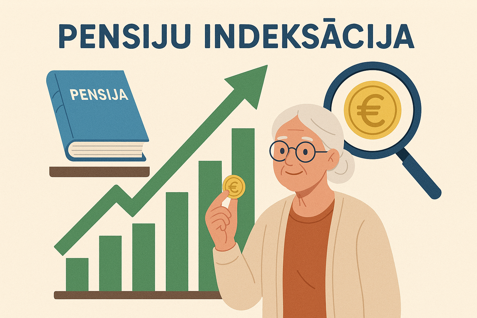 LSKA: Šī gada pensiju indeksācija papildinās maciņus ievērojami vairāk senioriem, kā līdz šim