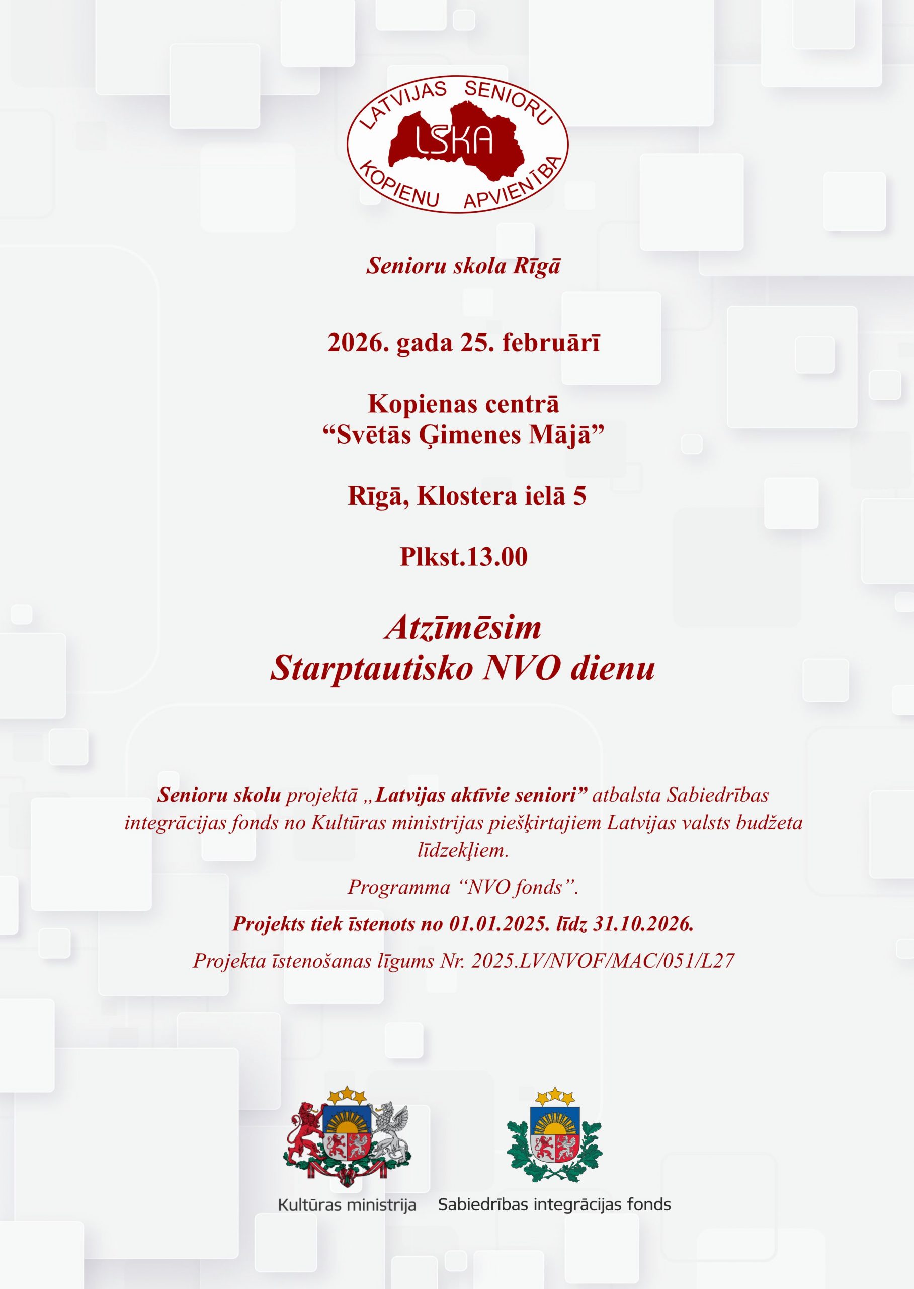 Atzīmēsim  Starptautisko NVO dienu