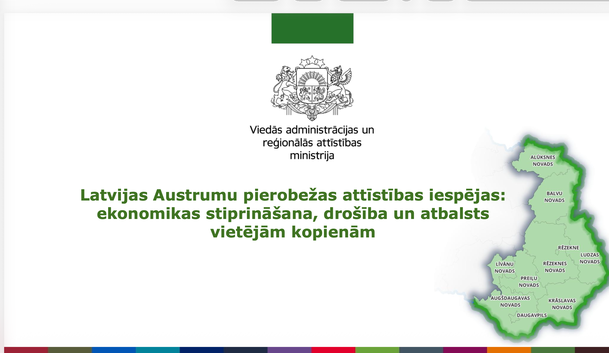 Latvijas Austrumu pierobežas attīstības iespējas: ekonomikas stiprināšana, drošība un atbalsts vietējām kopienām