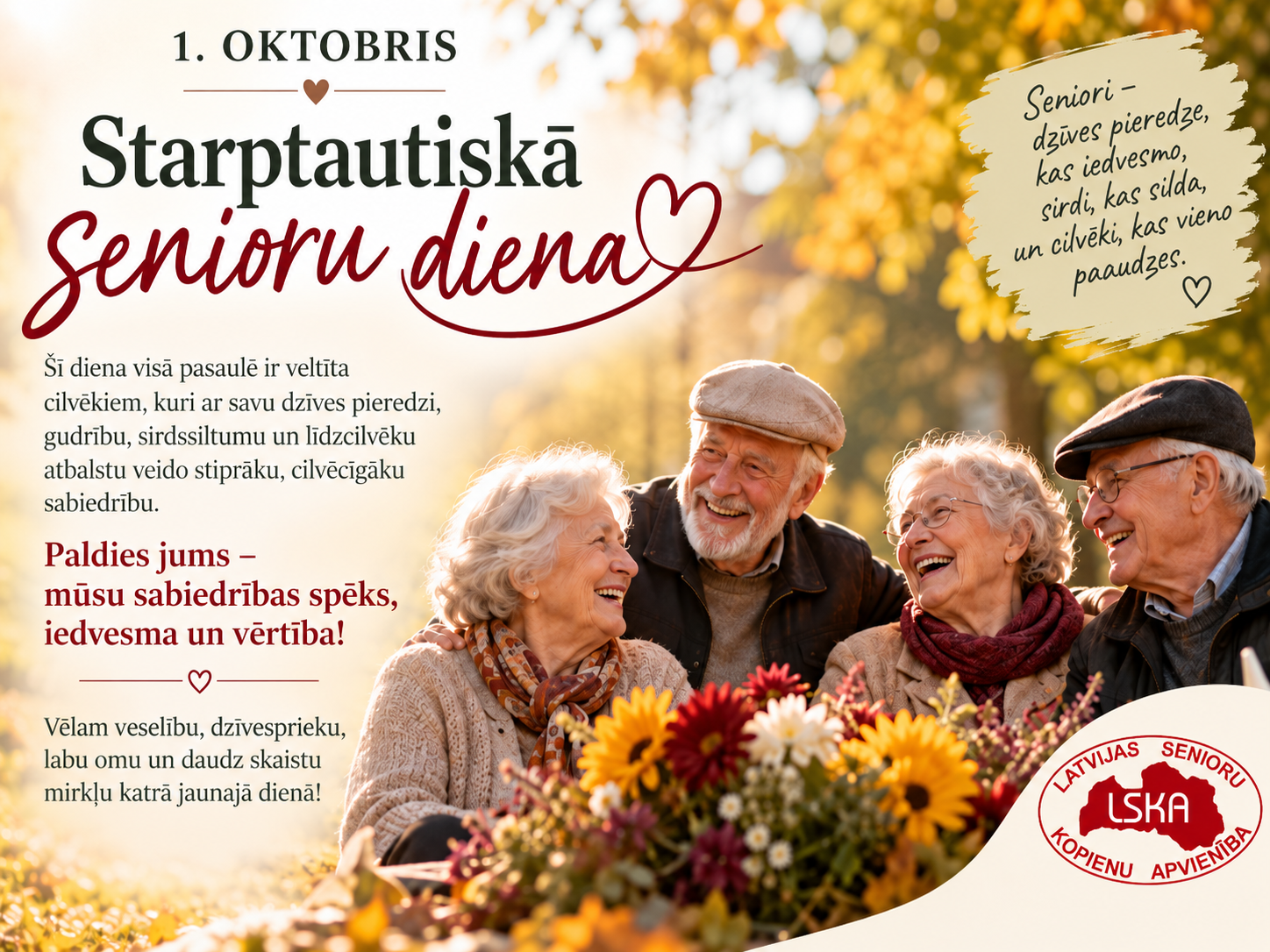 Starptautiskajā senioru dienā