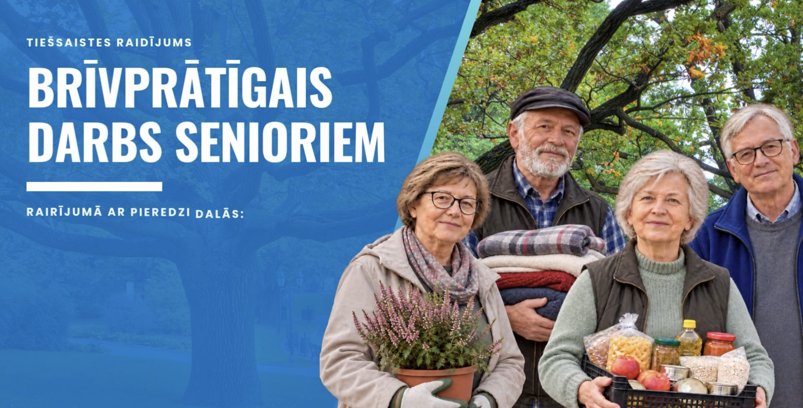 Tiešsaistes raidījums “Brīvprātīgais darbs senioriem”