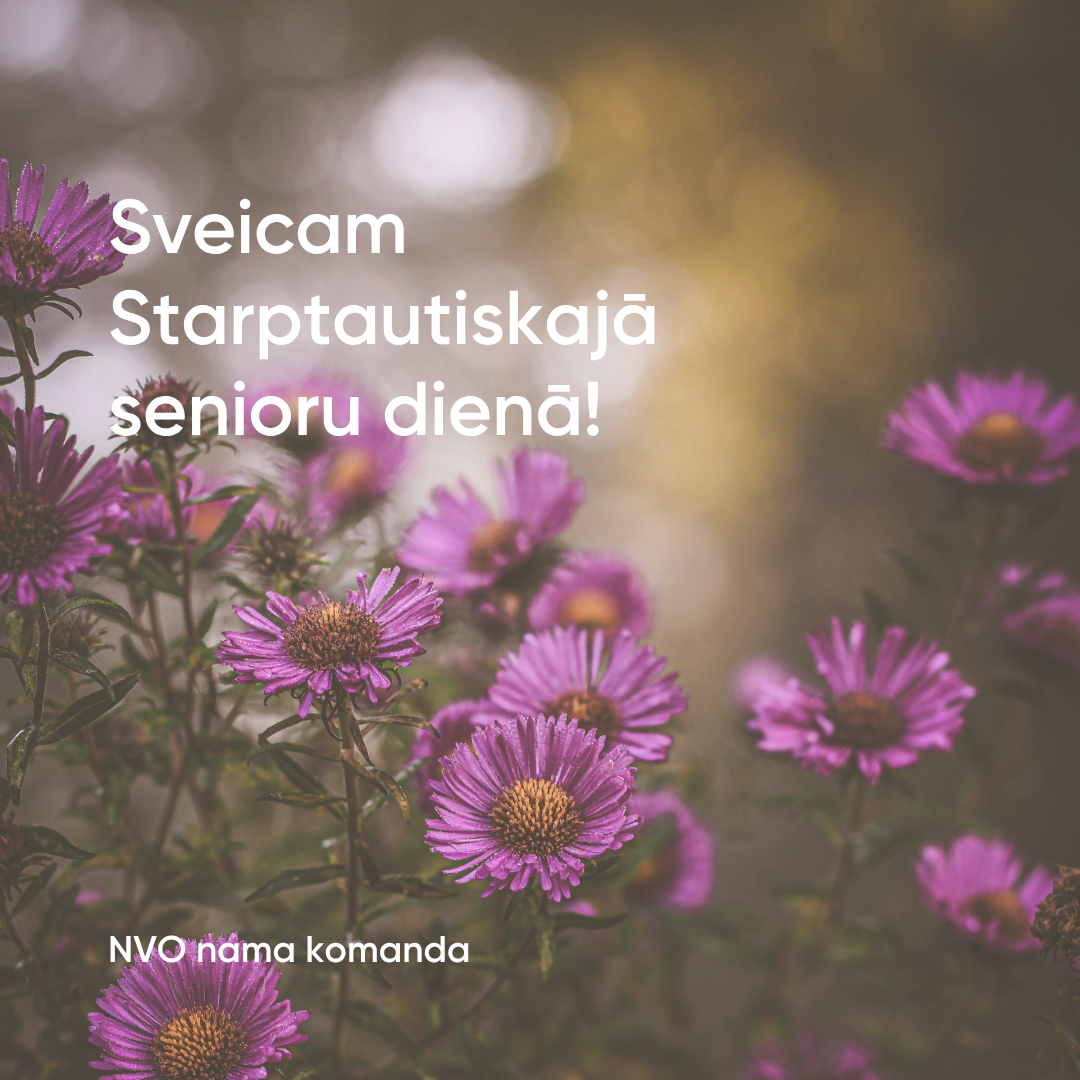 NVO nama Senioru diena 8. oktobrī — pasākuma programma